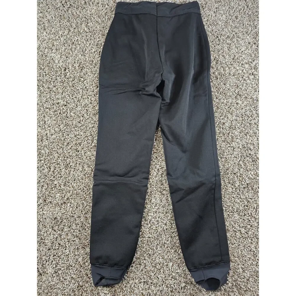 Vintage 1990s Schoeller Womens Sz 4 Stirrup Style Ski Winter Pants Black - Picture 5 of 5